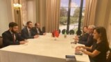Встреча специальных представителей Армении и Турции по вопросу нормализации отношений между двумя странами Рубена Рубиняна и Сердара Кылыча и возглавляемых ими делегаций в Вене, Австрия, 1 июля 2022 г. 