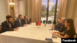 Austria - Turkish and Armenian officials hold a fourth round of normalization talks in Vienna, July 1, 2022.