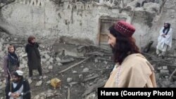 Разрушенный в результате землетрясения дом в Афганистане, 22 июня 2022 года