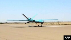 یکی از طیاره های بدون سرنشین ایرانی که در مانور نظامی خلیج فارس مورد استفاده قرار گرفته است