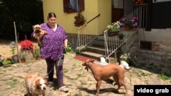 Ukrajinka Maja Ernst, koja je u Beograd izbegla iz Harkiva sa majkom i pet pasa, 17. jun 2022.