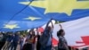 Demonstrators have rallied in support of Georgia's EU membership and against the "foreign agent" law. (file photo) 