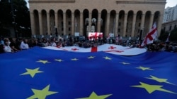 Újabb tüntetés az EU-csatlakozásért Tbilisziben