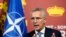 NATO Secretary General Jens Stoltenberg speaks during a meeting with U.S. President Joe Biden at the NATO summit in Madrid, Spain on Wednesday, June 29, 2022. North Atlantic Treaty Organization heads of state and government will meet for a NATO summit in 