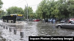 Bucureștiul după o ploaie în 2018.