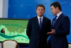 Виконавчий директор «Газпрому» Олексій Міллер і російський міністр енергетики Олександр Новак
