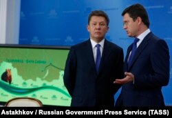 Председатель правления ОАО "Газпром" Алексей Миллер и министр энергетики РФ Александр Новак
