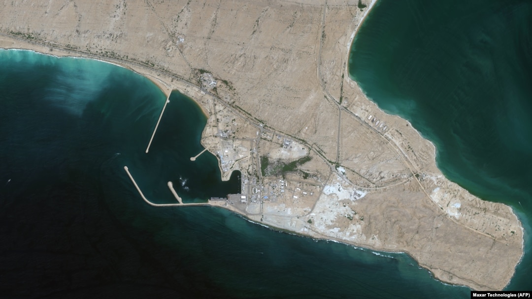 An overview of the Iranian port of Konarak (file photo)