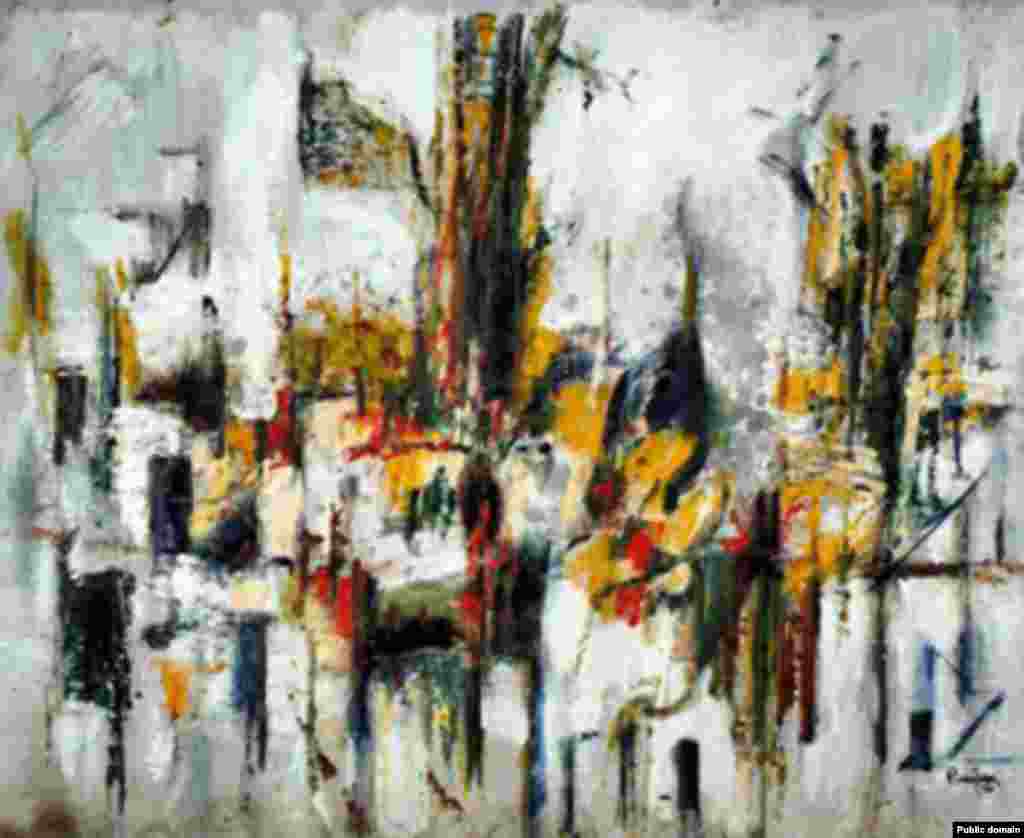 Arthur Pinajian, Untitled, oil on canvas, 25x31 inches (1970), Stephanie’s Art GalleryArthur Pinajian, Untitled, oil on canvas, 25x31 inches (1970), Stephanie’s Art Gallery