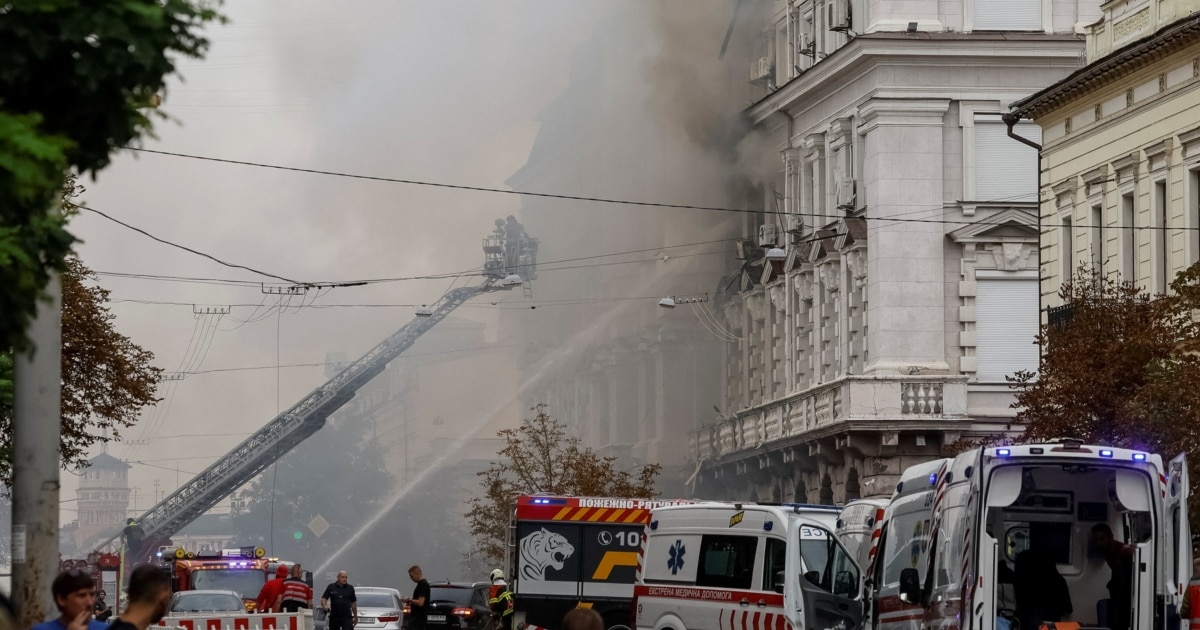 Russian Drone Blasts Ukraine Security Services HQ Ahead Of Expected US Envoys' Visit