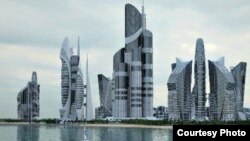 Проект «Каспийские острова», осуществляемый на азербайджанском побережье.