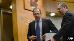  Sergei Lavrov və Aleksandr Lukashevich