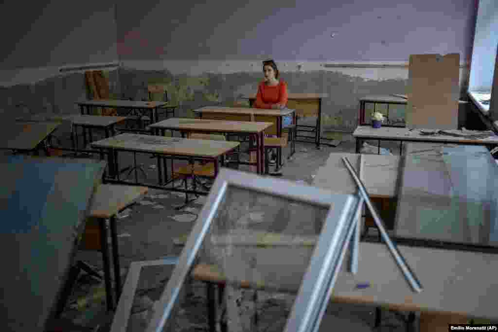 &quot;At first, I was scared to come to the school after it was bombed. For a long time, I was just looking at it from a distance. At those moments, it seemed like nothing ever happened,&quot; said Sofia Zhyr, 14, whose classmate died during the shelling.&nbsp; &nbsp;