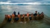 Kamçatka balıqçıları, arxiv foto