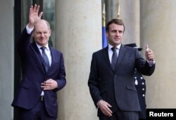 Kancelari i Gjermanisë, Olaf Scholz, dhe presidenti i Francës, Emannuel Macron.