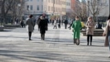 Bosnia and Herzegovina, Banja Luka, citizens walking through the city center, February 3, 2025.