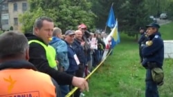 Protest radnika "Hidrogradnje" u Sarajevu