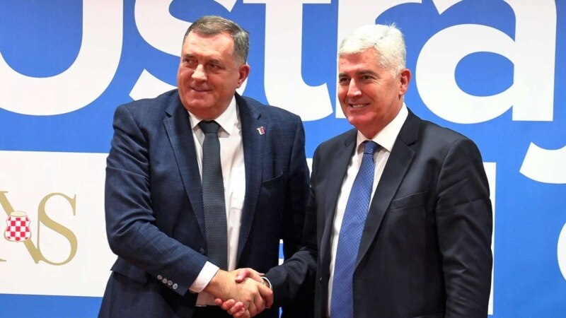 Dodik i Čović potvrdili partnerstvo i suradnju u rješavanju 'teških pitanja'