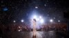 Argentina's Vice President Cristina Fernandez de Kirchner waves to supporters at the end of a party rally