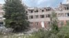 Абстраляны будынак у горадзе Бахмут, Украіна, 17 траўня 2022