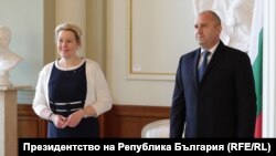  Румен Радев и кметът на Берлин Франциска Гифай 