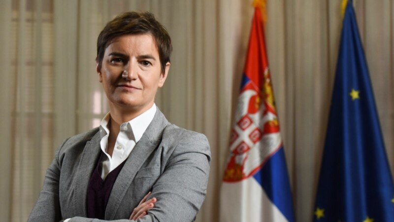 Српската премиерка Брнабиќ во посета на Скопје