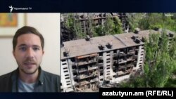 Украинский политолог Олег Саакян дает интервью Азатутюн ТВ, 15 мая 2022 г.