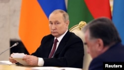 Встреча Путина и Рахмона в Кремле, 16 мая 2022 года