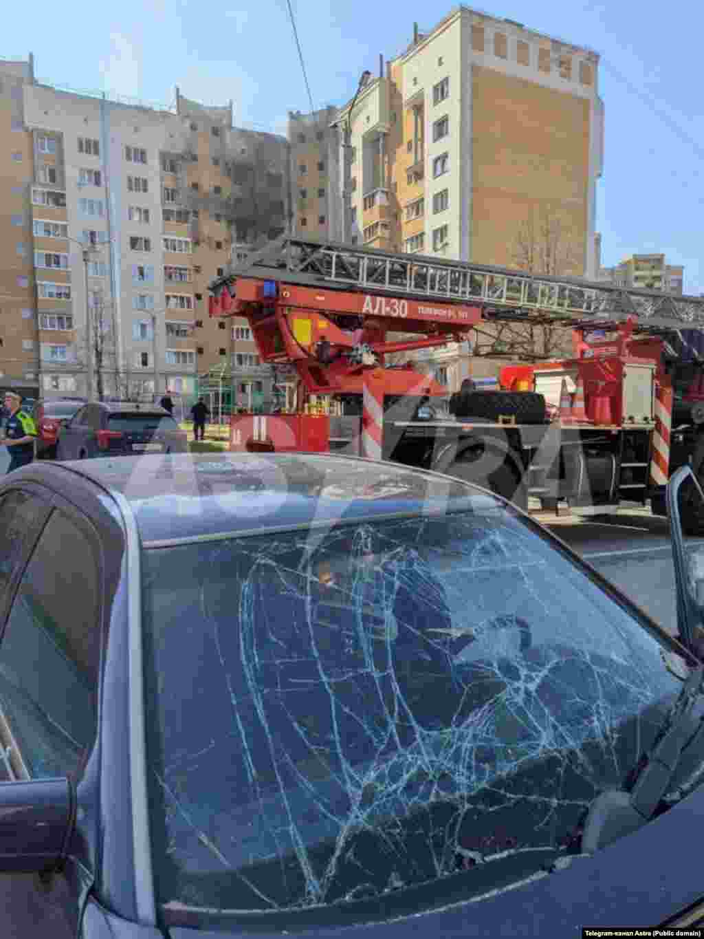 Удар БПЛА по жилому дому в Чебоксарах, 5 мая 2026 года. 