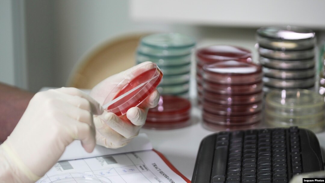 Imagini din interiorul laboratorului de genetică moleculara, unde se fac testele pentru determinarea prezenței sau absenței SARS-CoV-2.