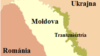 Приднестровье на карте (выделено зеленым).