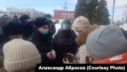Задержание протестующих в Новосибирске (архивное фото)