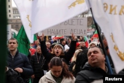 Demonstranti na ulicemi Sofije protestuju protiv korona mjera, 23. februar 2022.