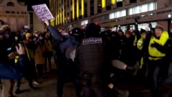 Police Break Up Anti-War Protests Across Russia