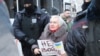 Антивоенный митинг в Петербурге 24 февраля