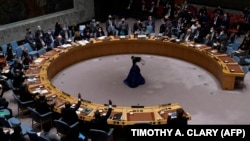 Russia on February 25 blocked the move with its veto in a Security Council vote.