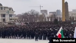 Кадыровцы в Грозном, 25 февраля 2022 г.