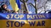 Demonstrații împotriva războiului în Ucraina la Londra, Marea Britanie, 24 februarie, 2022