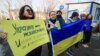 Kazakhstan. An anti-war picket near the Russian Consulate General in Almaty. February 24, 2022