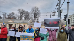 Protest la Ambasada Federației Ruse