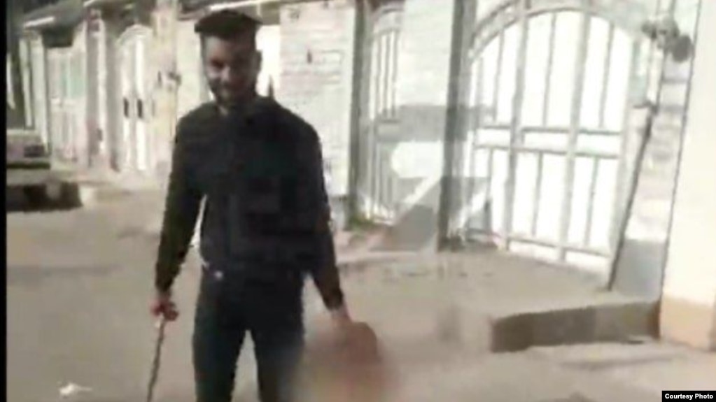 After the gruesome killing, video footage was posted online of Sajjad Heidarnava walking the streets of Ahvaz while smiling and carrying his wife’s severed head.