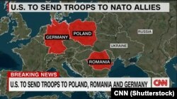 Միացյալ Նահանգները զորամիավորումներ է ուղարկում Գերմանիա, Ռումինիա և Լեհաստան