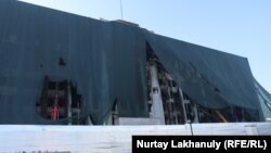Восстановление пострадавшего от огня здания акимата Алматы. 27 января 2022 года 