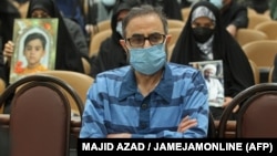 Habib Chaab attends the first hearing of his trial in Tehran on January 18.