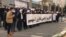 After suffering losses in recent months amid Iran's crumbling economy, shareholders protested outside the parliament building in Tehran on January 20.