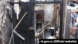 Квартира в доме по улице Киевской, 36, в Ялте, пострадавшая во время пожара 10 января 2022 года