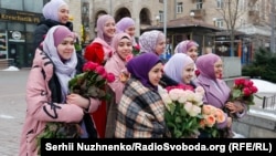 Всемирный день хиджаба в Киеве, 1 февраля 2022 года