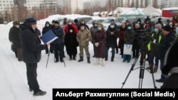 Участники акции "Народный сход за социальную справедливость"