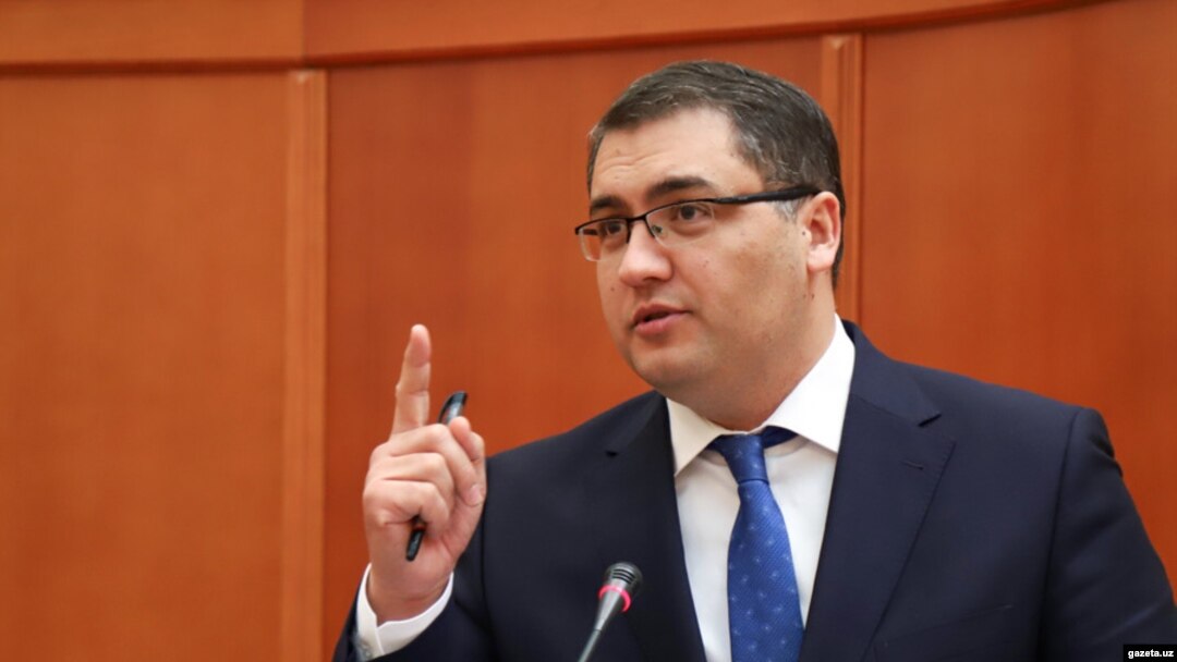 Ўзбекистон Адлия вазири Русланбек Давлетов.