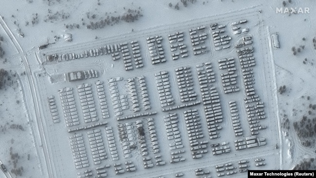 Military Buildup: New Images Capture Russian Armor Massing Near Ukraine 
